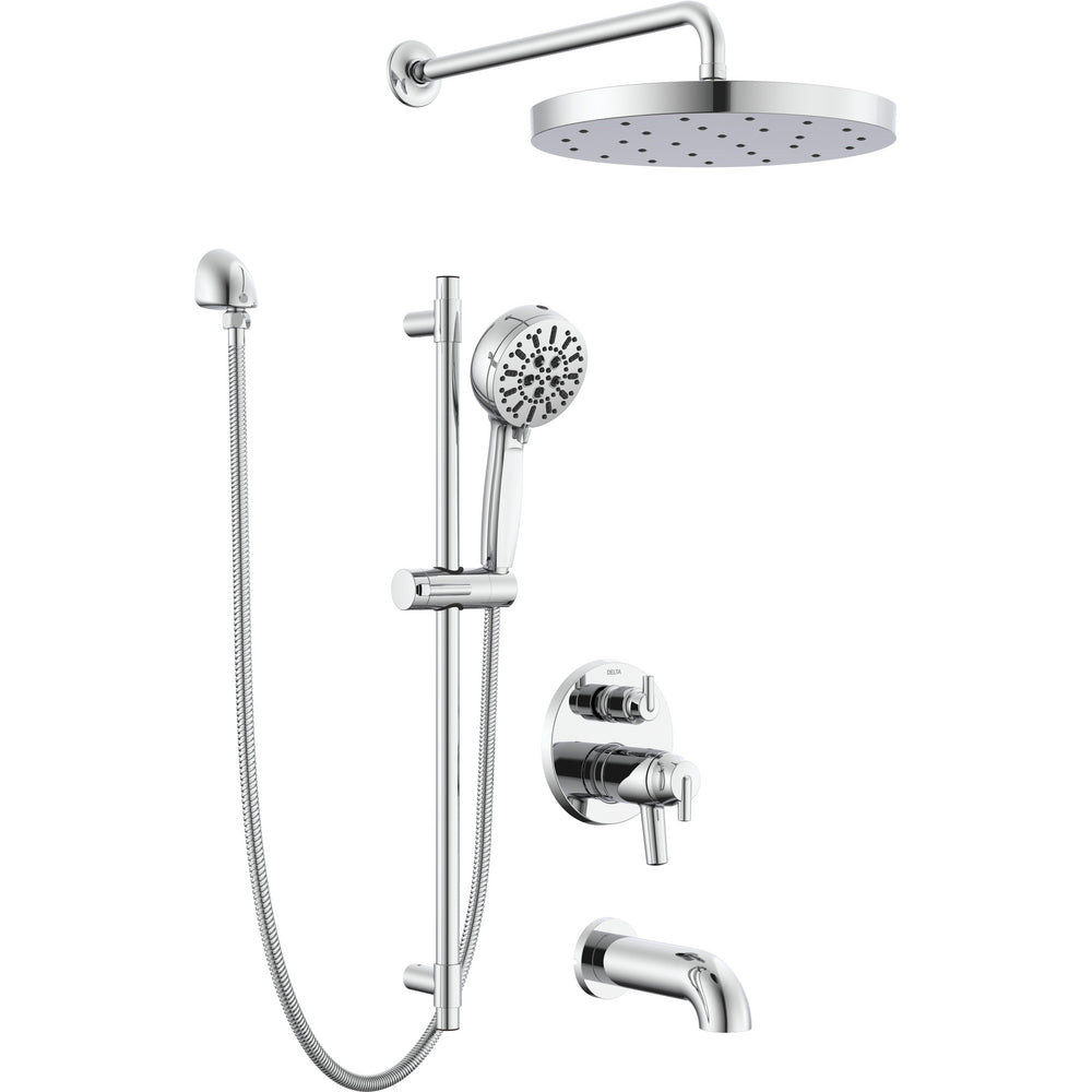 Delta Thermostatic Pro Clean Shower Kit with Spout - Chrome