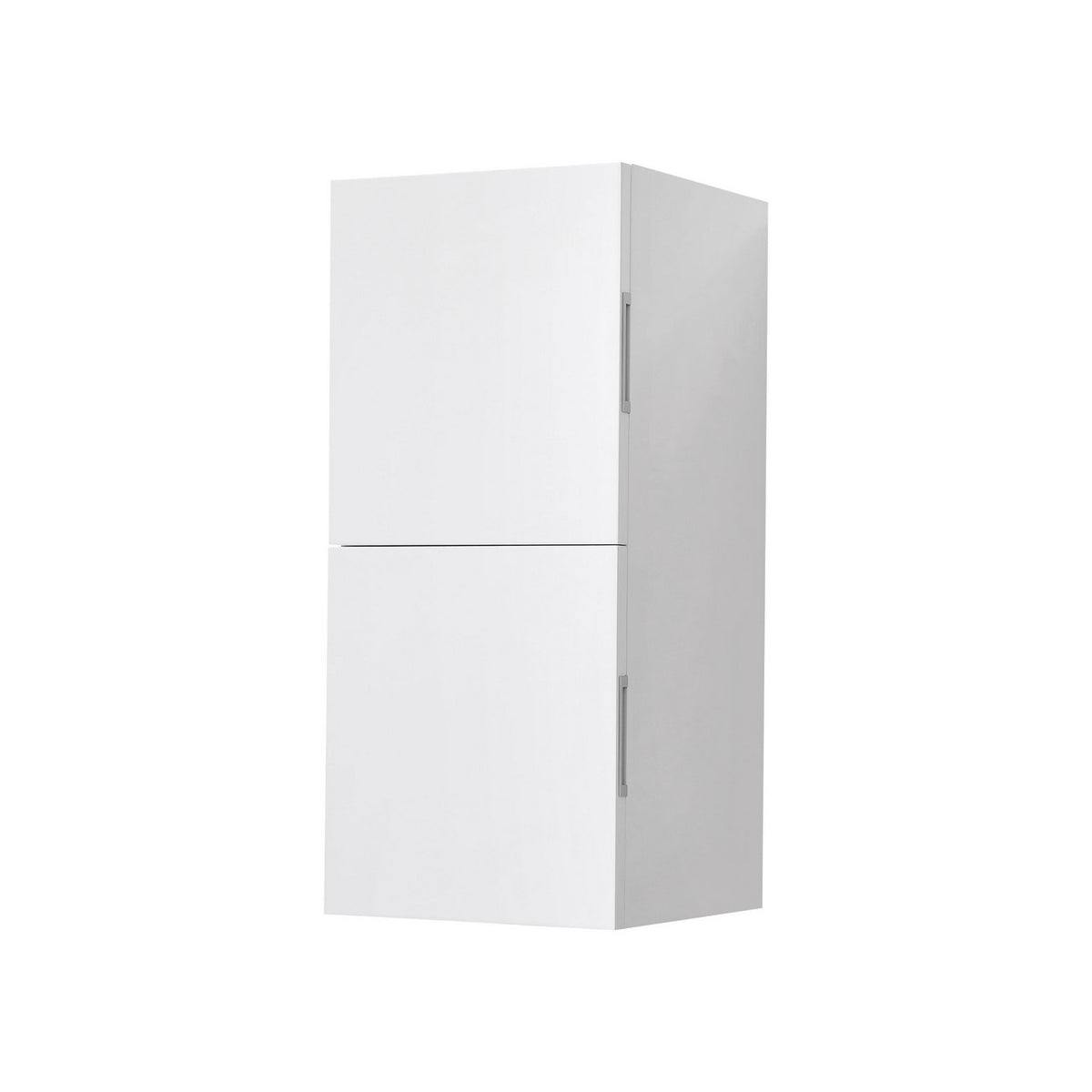Kube Bath Bliss 12" Wide by 28" High Linen Side Cabinet With Two Doors - Gloss White (SLBS28-GW)