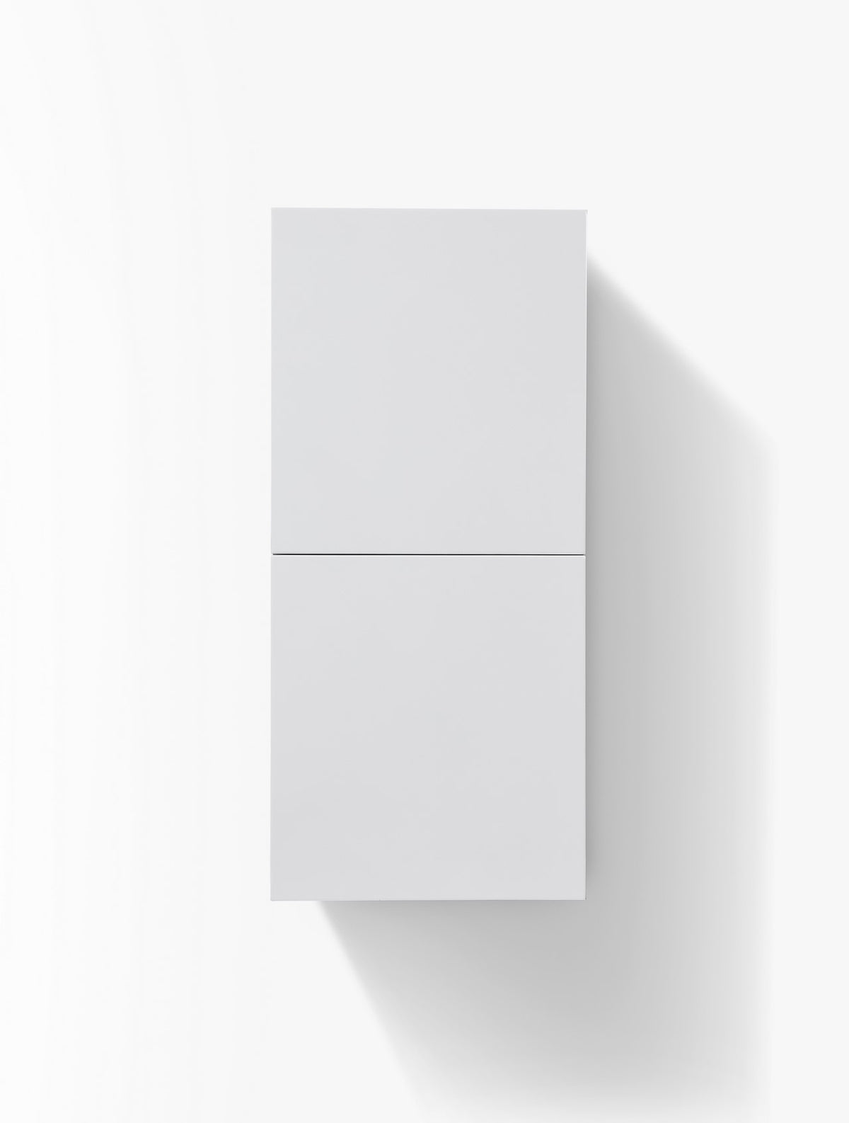 Kube Bath Bliss 12" Wide by 28" High Linen Side Cabinet With Two Doors - Gloss White (SLBS28-GW) view 2