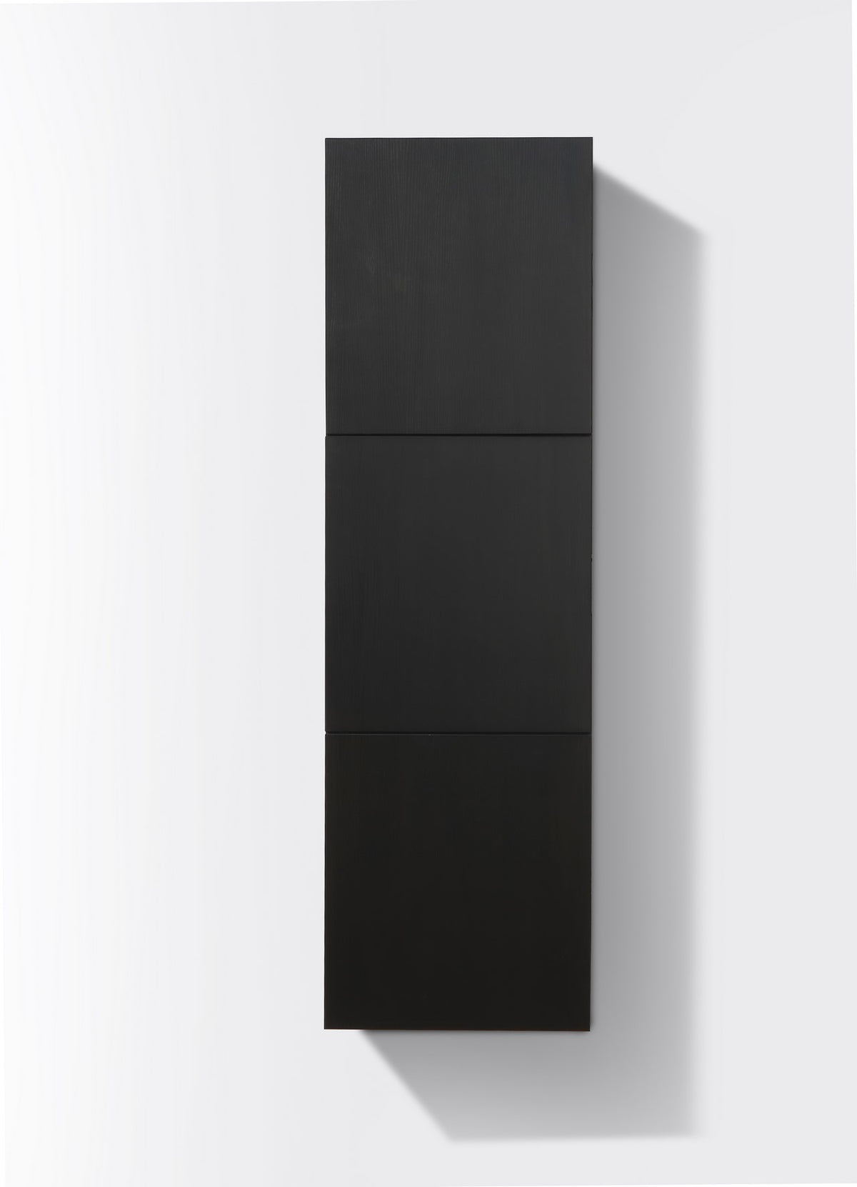 Kube Bath Bliss 18" Wide by 59" High Linen Side Cabinet With Three Doors - Black (SLBS59-BK) view 2