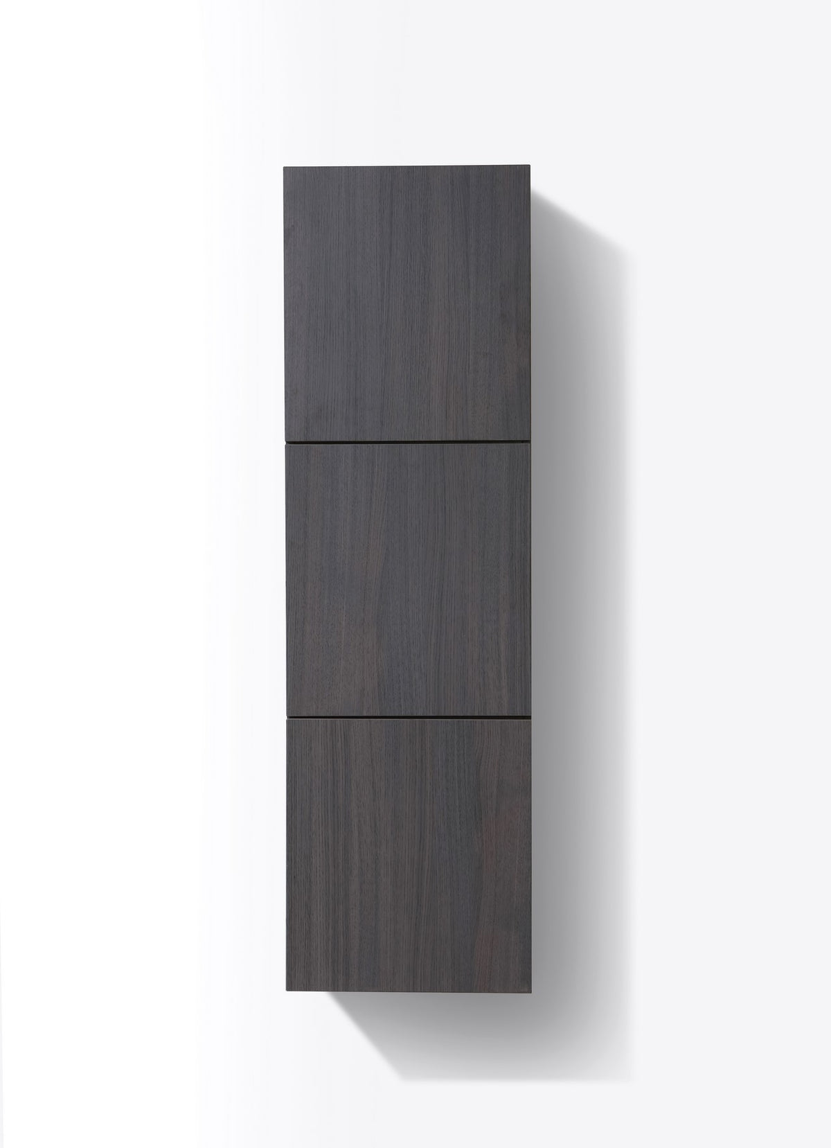 Kube Bath Bliss 18" Wide by 59" High Linen Side Cabinet With Three Doors - Grey Oak (SLBS59-GO) view 2