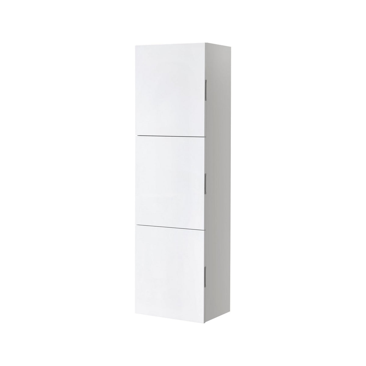 Kube Bath Bliss 18" Wide by 59" High Linen Side Cabinet With Three Doors - Gloss White (SLBS59-GW)