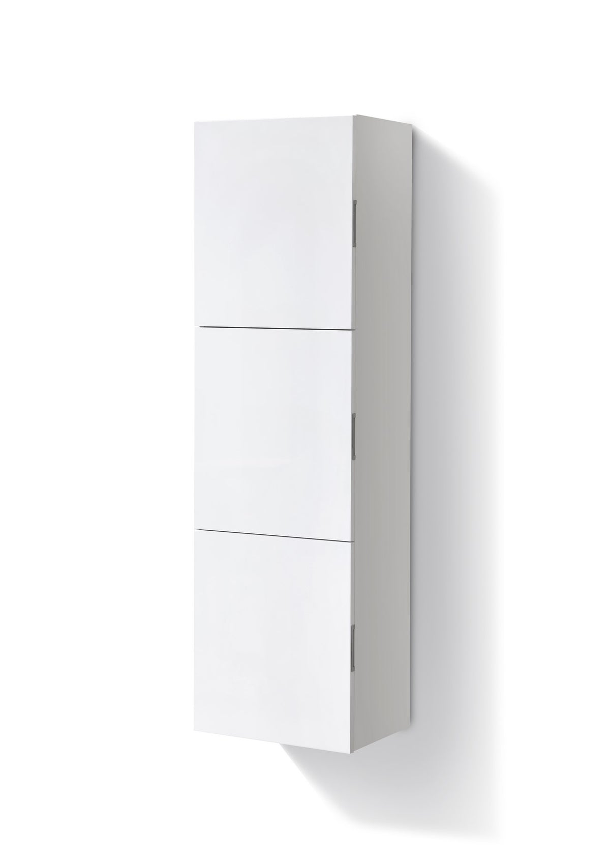Kube Bath Bliss 18" Wide by 59" High Linen Side Cabinet With Three Doors - Gloss White (SLBS59-GW) view 3