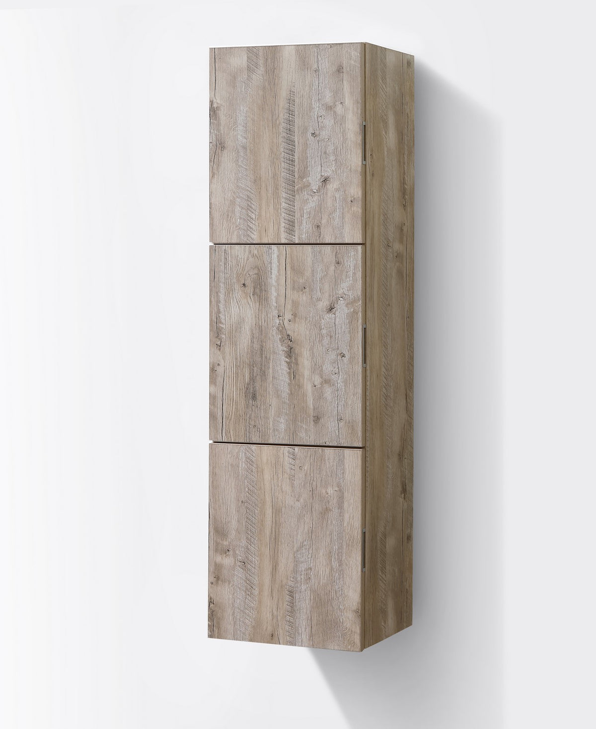 Kube Bath Bliss 18" Wide by 59" High Linen Side Cabinet With Three Doors - Nature Wood (SLBS59-NW) view 3