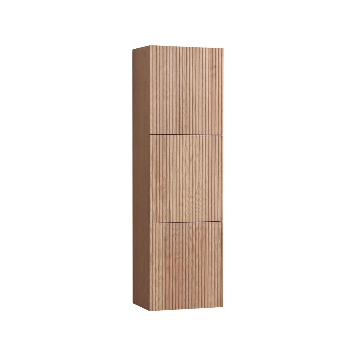 Kube Bath Bliss 18" Wide by 59" High Linen Side Cabinet With Three Doors - Oakwood (SLBS59-OAKWOOD)