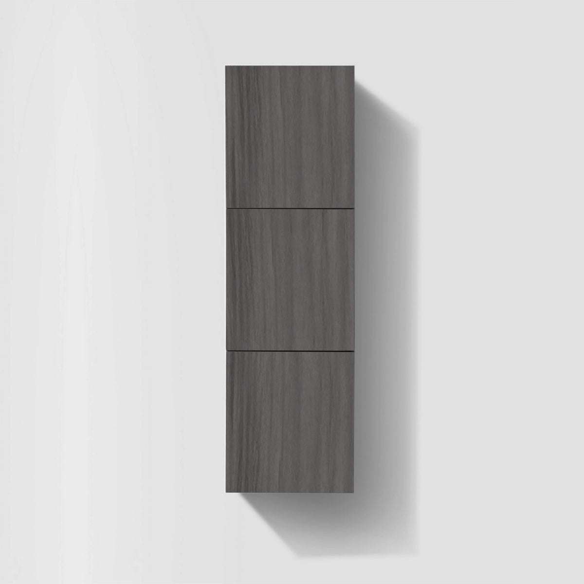 Kube Bath Bliss 18" Wide by 59" High Linen Side Cabinet With Three Doors - Vulcan Ash Grey (SLBS59-VAG) view 2