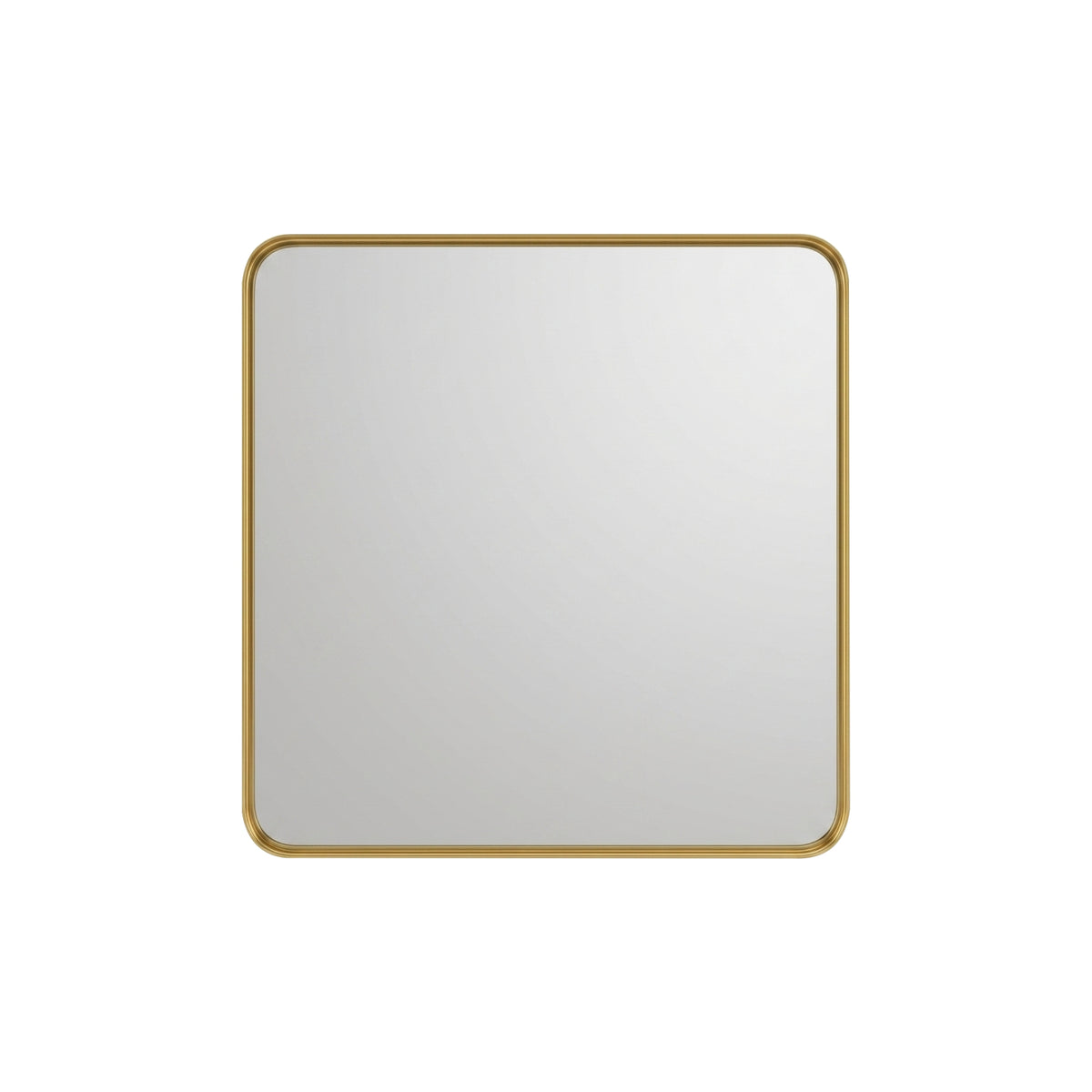 Kube Bath 30'' Smusso Framed Vanity Mirror - Brushed Gold (SMUSSO30M-GOLD)