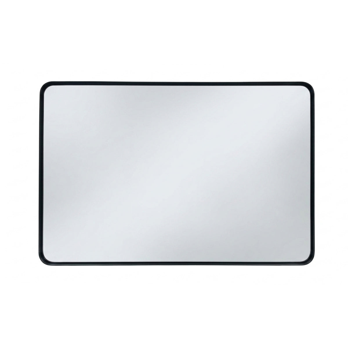 Kube Bath 36'' Smusso Framed Vanity Mirror - Black (SMUSSO36M-BK)