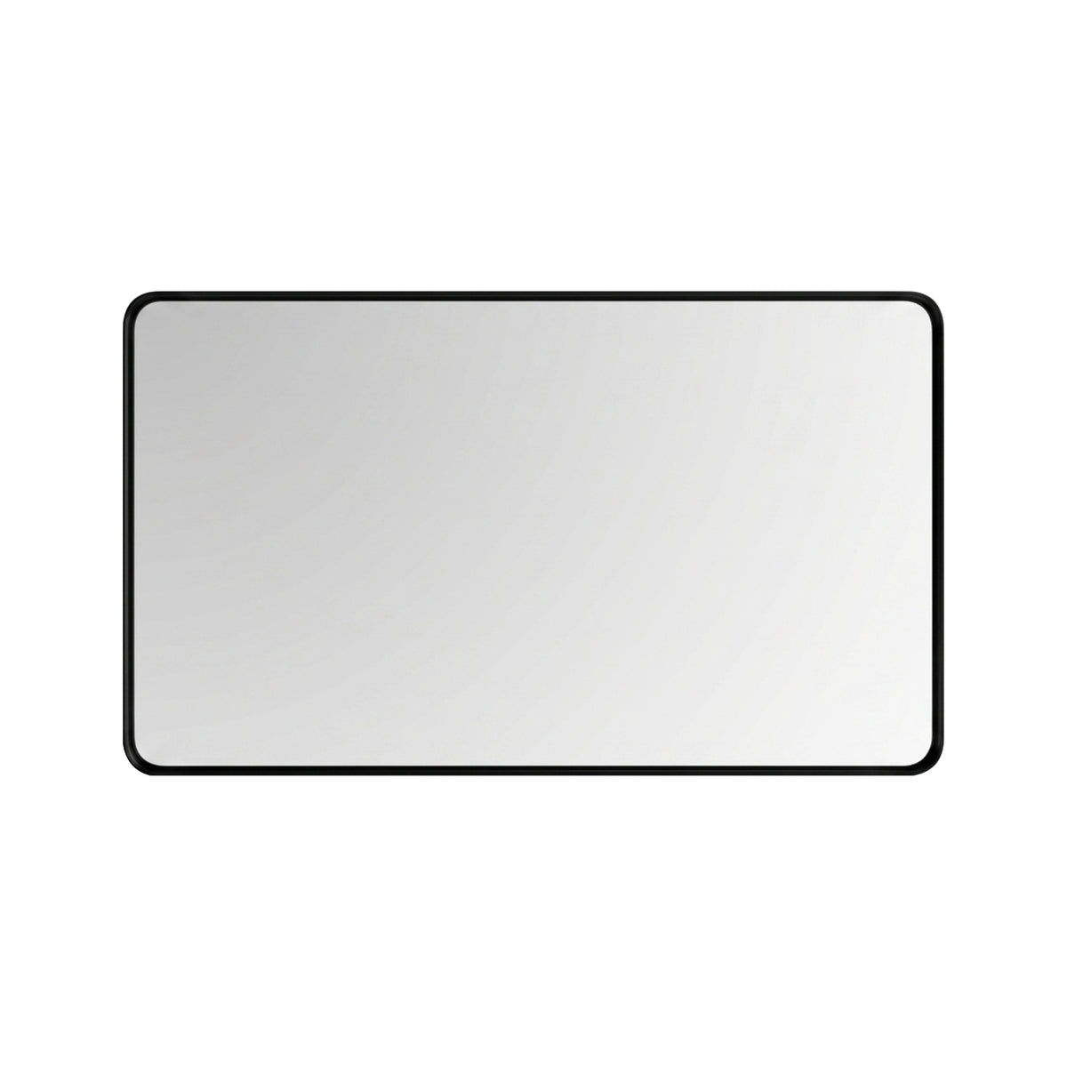Kube Bath 48'' Smusso Framed Vanity Mirror - Black (SMUSSO48M-BK)