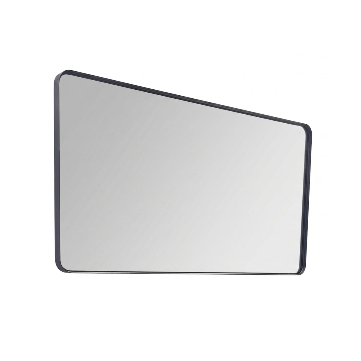 Kube Bath 60'' Smusso Framed Vanity Mirror - Black (SMUSSO60M-BK) view 2