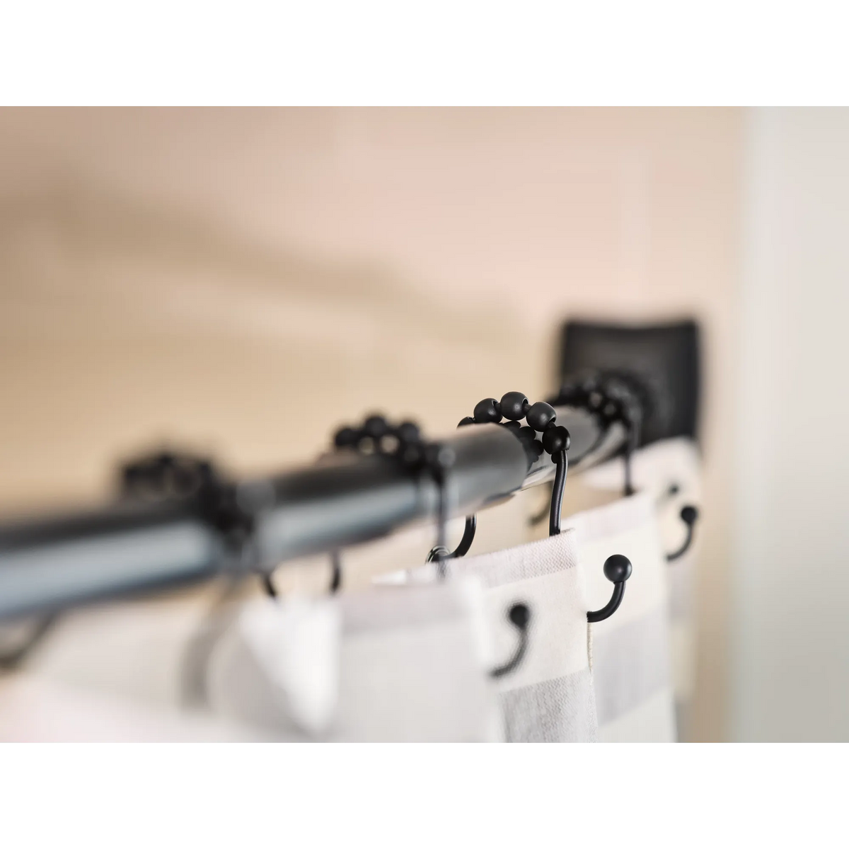 Moen Shower Curtain Rings SR2201 in Matte Black (SR2201BL) - view 3