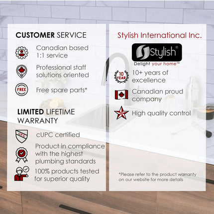 STYLISH 12 inch Single Bowl Undermount and Drop-in Stainless Steel Kitchen Sink S-409T - Plumbing Market