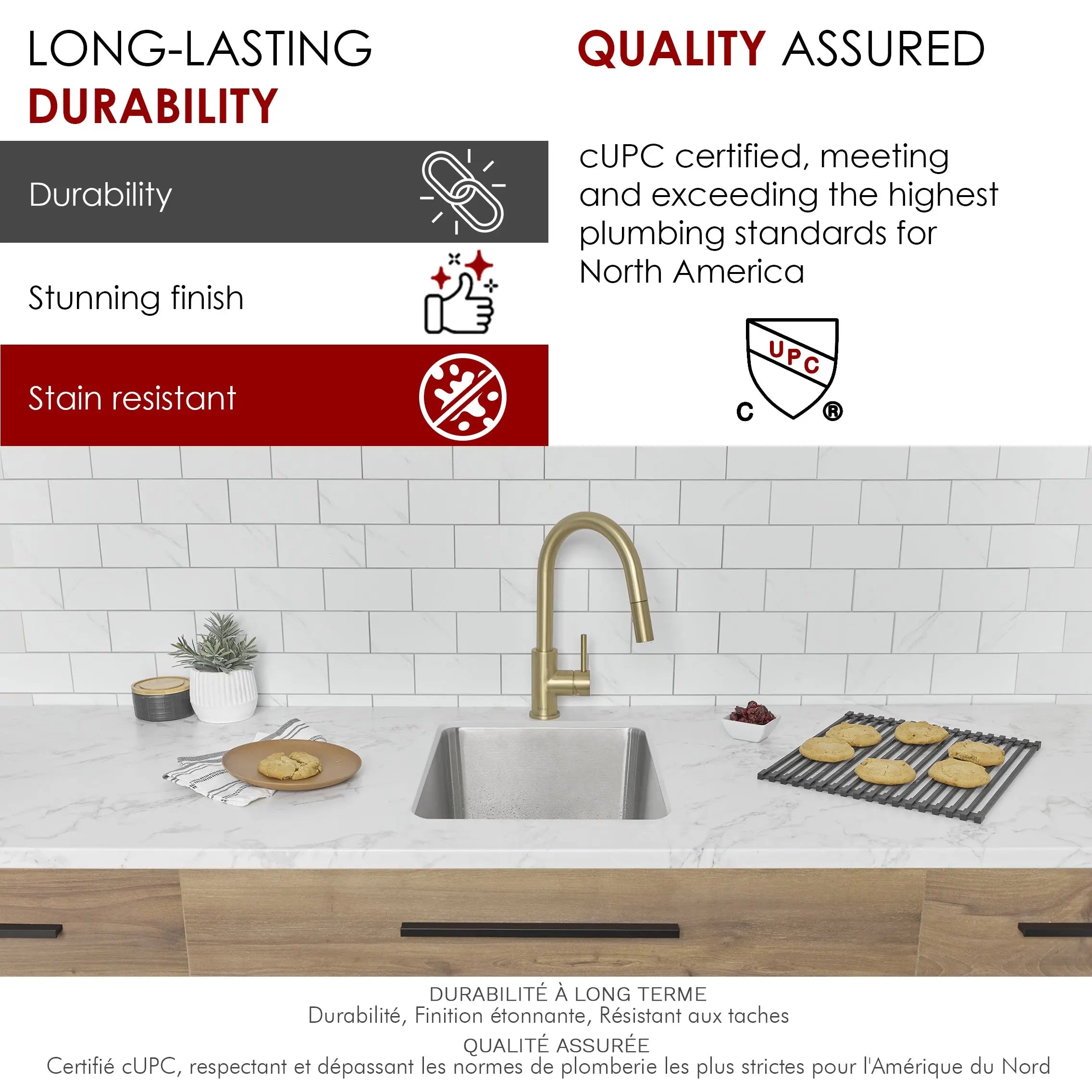 STYLISH 15 inch Single Bowl Undermount and Drop-in Stainless Steel Kitchen Sink S-405T - Plumbing Market