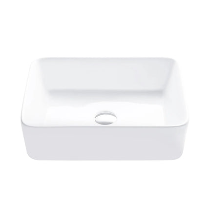 STYLISH 18 inch Rectangular Vessel Bathroom Sink White P-223W - Plumbing Market