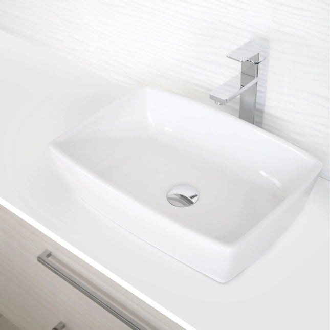 STYLISH 19 inch Rectangular Vessel Bathroom Sink P-220 - Plumbing Market