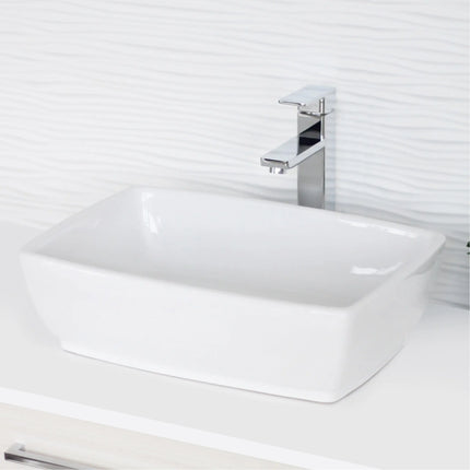 STYLISH 19 inch Rectangular Vessel Bathroom Sink P-220 - Plumbing Market
