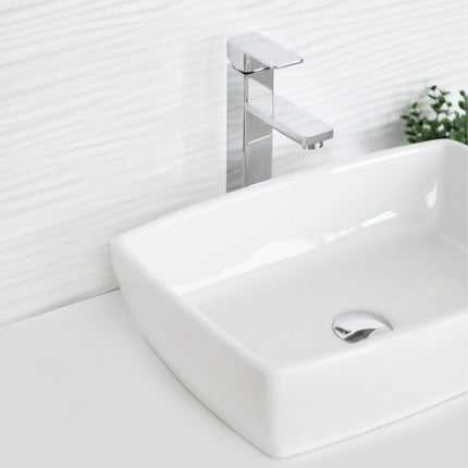 STYLISH 19 inch Rectangular Vessel Bathroom Sink P-220 - Plumbing Market