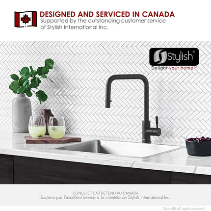 STYLISH 21 inch Single Bowl Undermount and Drop-in Stainless Steel Kitchen Sink S-408T - Plumbing Market