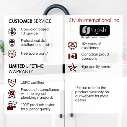 STYLISH 25 inch Dual Mount Single Bowl Black Composite Granite Kitchen Laundry with Strainer S-825N - Plumbing Market