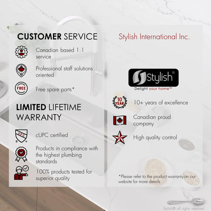 STYLISH 27 inch Single Bowl Undermount and Drop-in Stainless Steel Kitchen Sink S-406TG - Plumbing Market