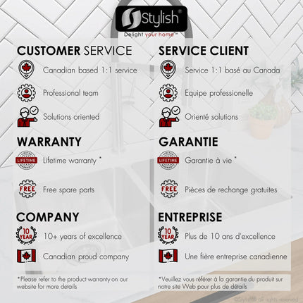 STYLISH 29 inch Double Bowl Undermount and Drop-in Stainless Steel Kitchen Sink S-414T - Plumbing Market