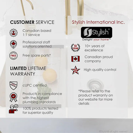 STYLISH 30 inch Farmhouse Workstation Single Bowl White Composite Apron Kitchen Sink with Built-in Accessories S-830WH Bronte - Plumbing Market