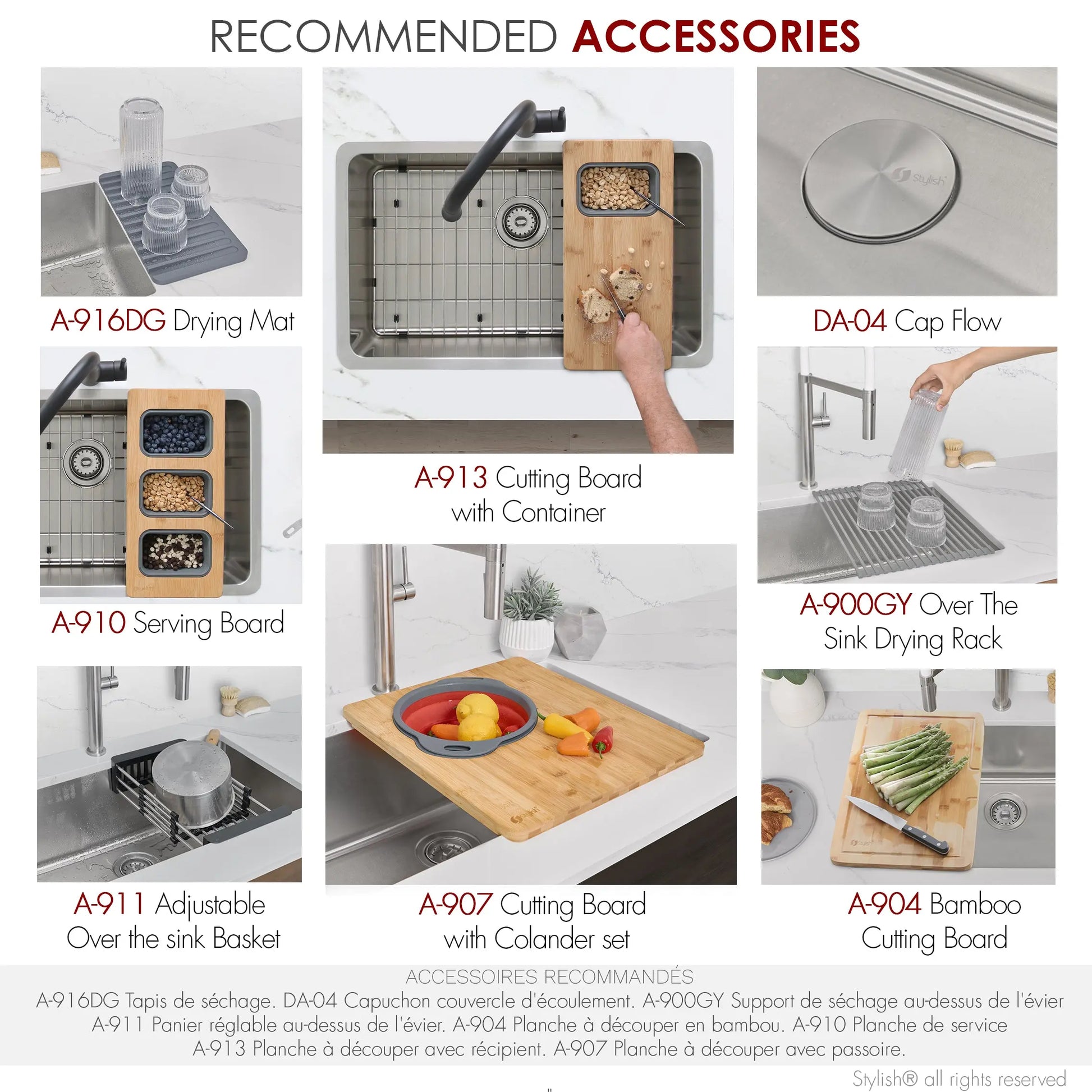 STYLISH 30 inch Single Bowl Undermount and Drop-in Stainless Steel Kitchen Sink S-411TG - Plumbing Market