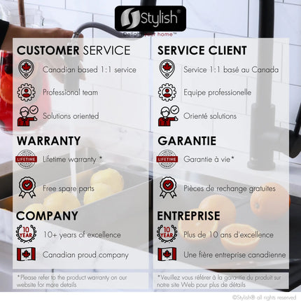 STYLISH 30 inch Workstation Double Bowl Undermount and Drop-in 16 Gauge Stainless Steel Kitchen Sink with Built in Accessories S-230W - Plumbing Market