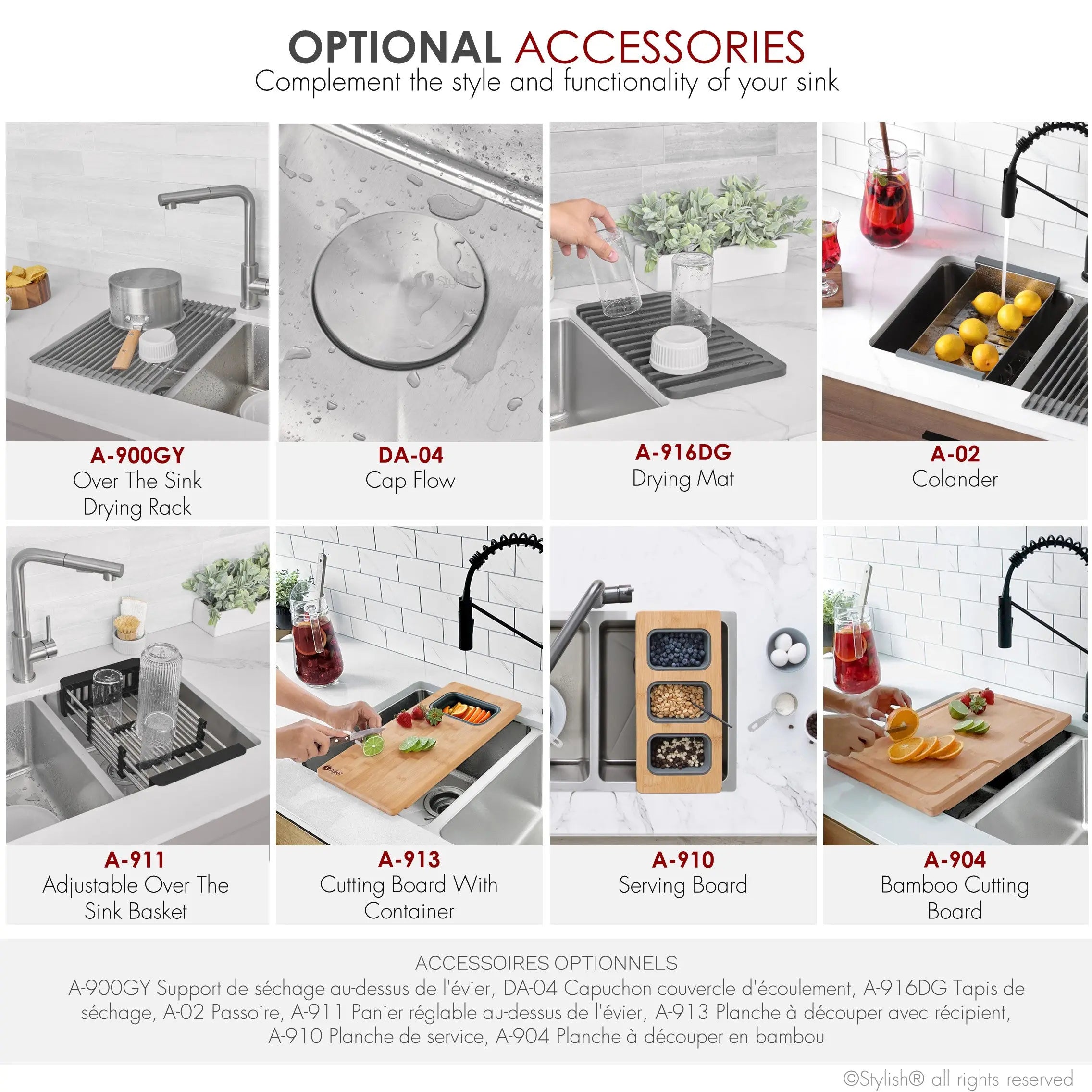 STYLISH 31 inch Double Bowl Undermount Stainless Steel Kitchen Sink S-401 - Plumbing Market