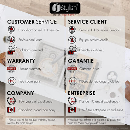 STYLISH 31 inch Double Bowl Undermount Stainless Steel Kitchen Sink S-401G - Plumbing Market