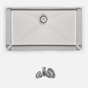 STYLISH 31 inch Single Bowl Dual mount Stainless Steel Kitchen Sink S-402 - Plumbing Market