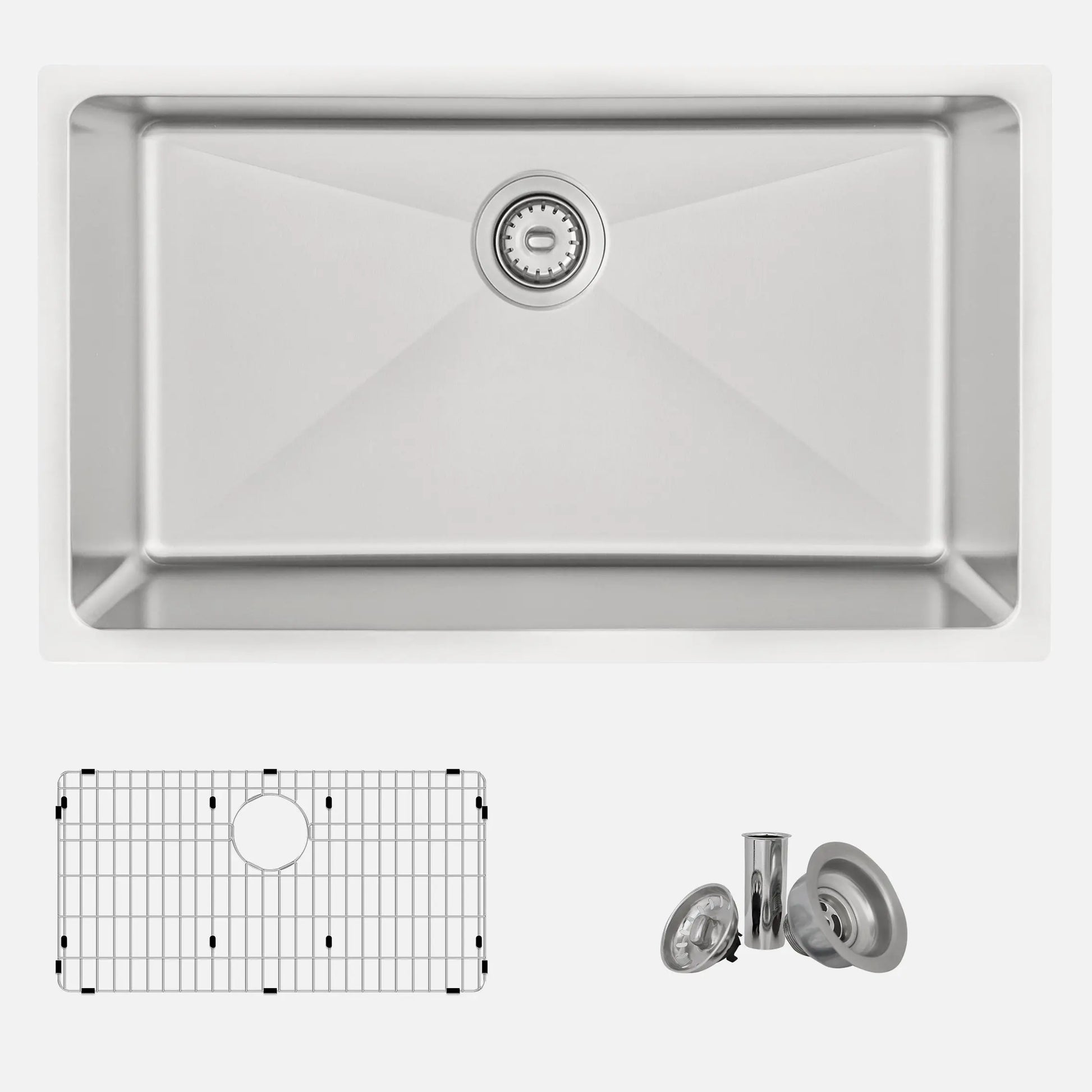 STYLISH 31 inch Single Bowl Dual mount Stainless Steel Kitchen Sink S-402G - Plumbing Market
