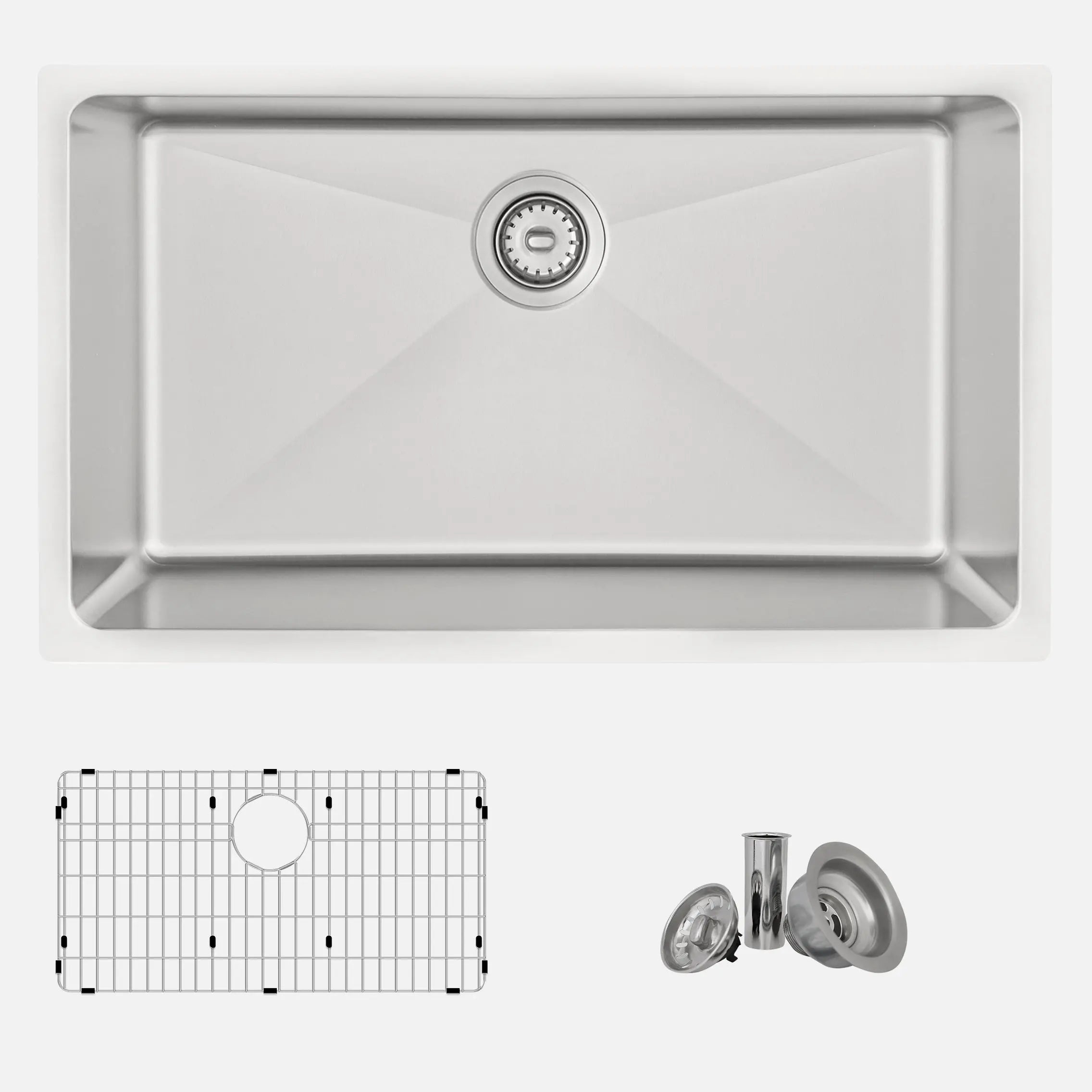 STYLISH 31 inch Single Bowl Dual mount Stainless Steel Kitchen Sink S-402G - Plumbing Market