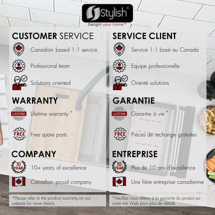 STYLISH 33 inch Dual Mount  Workstation Double Bowl Gray Composite Granite Kitchen Sink with Built in Accessories S-833WL - Plumbing Market