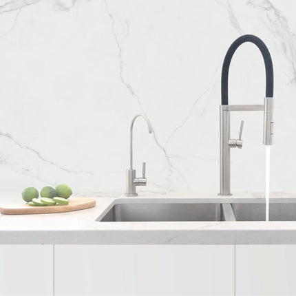 STYLISH Kitchen Sink Drinking Water Tap Faucet Stainless Steel Brushed Finish - Plumbing Market