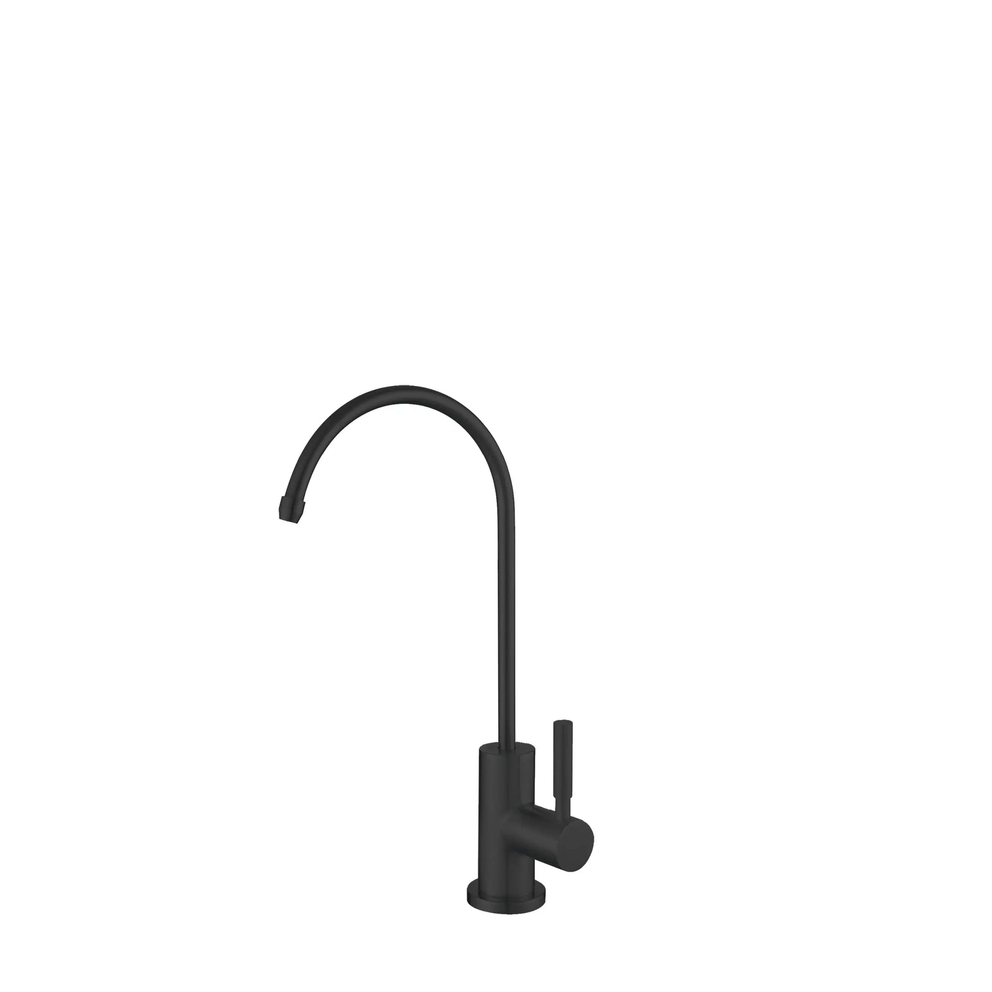 STYLISH Kitchen Sink Drinking Water Tap Faucet, Stainless Steel Matte Black Finish K-142N - Plumbing Market