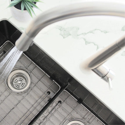 STYLISH Kitchen Sink Faucet Single Handle Pull Down Dual Mode Stainless Steel Brushed Finish K-135S - Plumbing Market