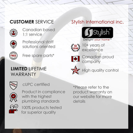 STYLISH Kitchen Sink Faucet Single Handle Pull Down Dual Mode Stainless Steel Matte Black with Brushed Gold Head and Handle Finish K-141NG - Plumbing Market