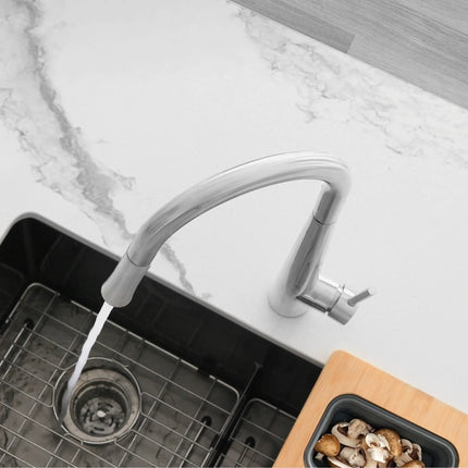 STYLISH Kitchen Sink Faucet Single Handle Pull Down Dual Mode Stainless Steel Polished Chrome Finish K-135C - Plumbing Market