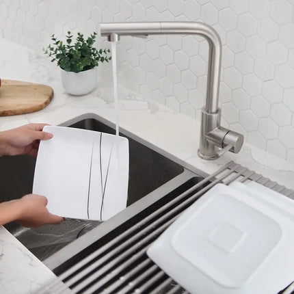 STYLISH Kitchen Sink Faucet Single Handle Pull Down Dual Mode Stainless Steel, Brushed Finish K-130S - Plumbing Market