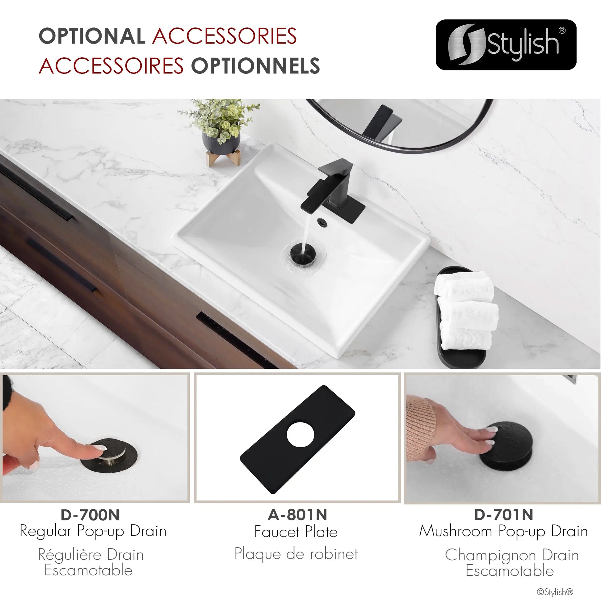 STYLISH Single Handle Bathroom Faucet for Single Hole Brass Basin Mixer Tap, Matte Black Finish  B-102N - Plumbing Market