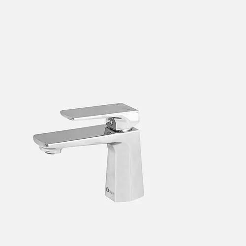 STYLISH Single Handle Bathroom Faucet for Single Hole Brass Basin Mixer Tap, Polished Chrome Finish B-111C - Plumbing Market