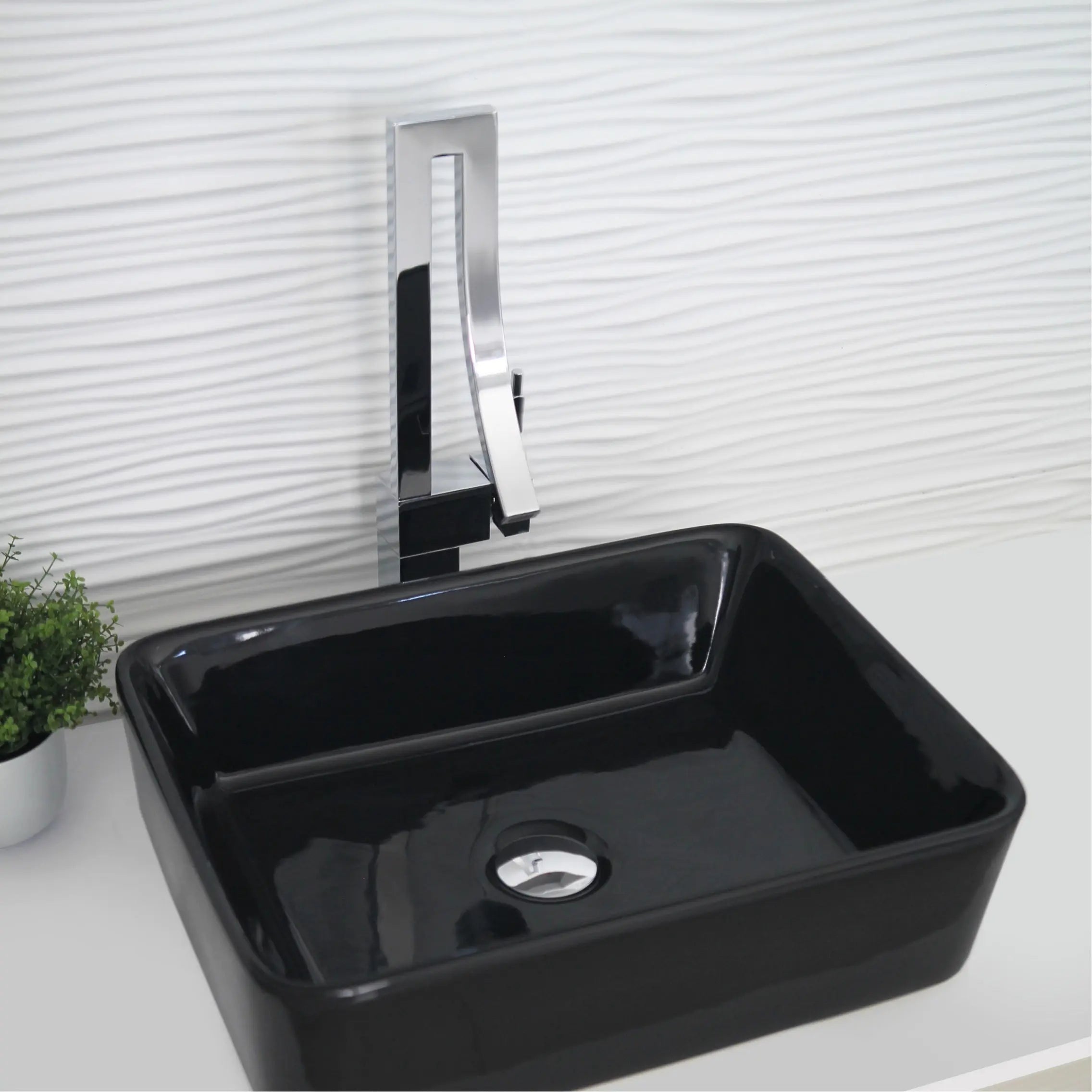 STYLISH Single Handle Bathroom Faucet for Single Hole Brass Vessel Mixer Tap, Polished Chrome Finish  B-101C - Plumbing Market