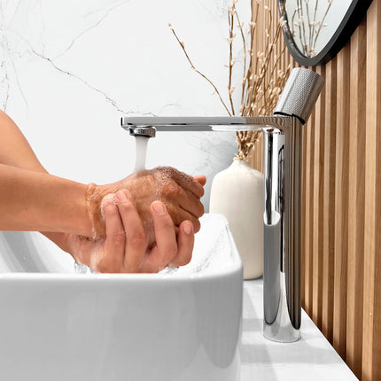 STYLISH Single Handle Bathroom Vessel Sink Faucet, Polished Chrome Finish B-122C - Plumbing Market