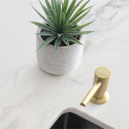 STYLISH Stainless Steel Soap Dispenser for Kitchen Sink. Pump Liquid Hand Lotion Dispenser S-01G - Plumbing Market