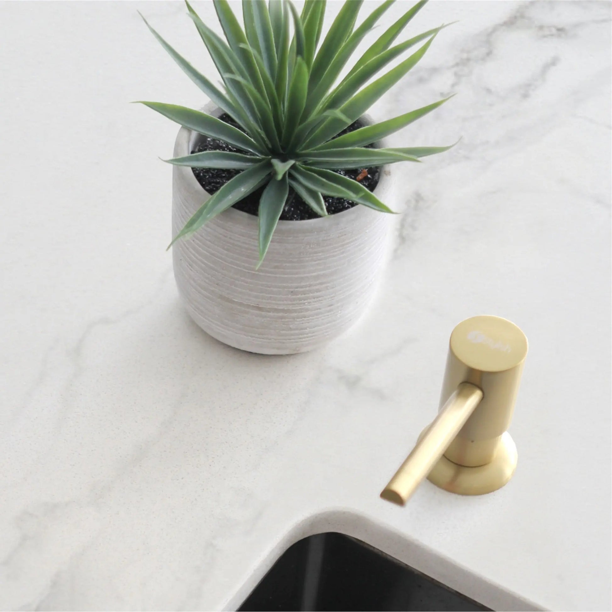 STYLISH Stainless Steel Soap Dispenser for Kitchen Sink. Pump Liquid Hand Lotion Dispenser S-01G - Plumbing Market