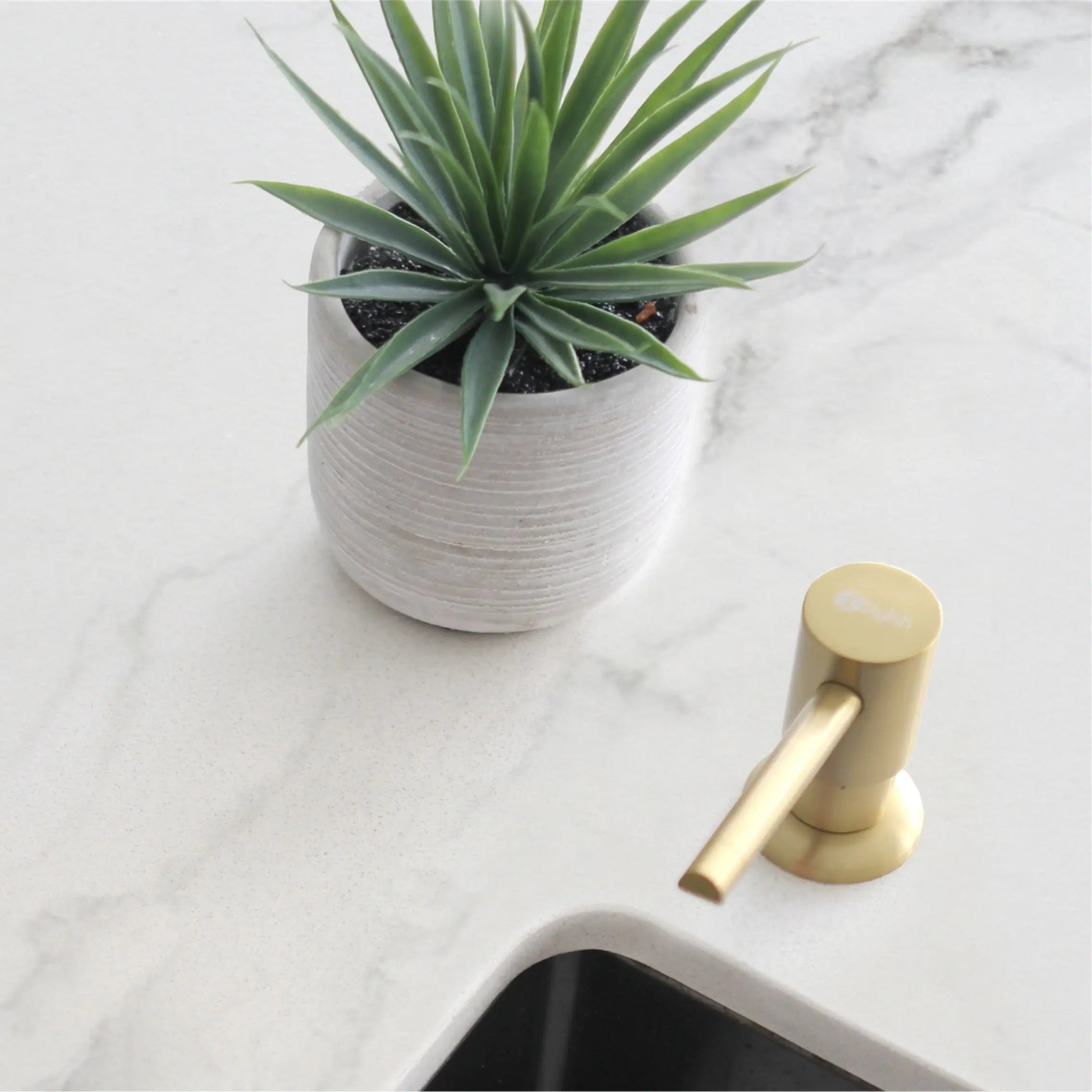 STYLISH Stainless Steel Soap Dispenser for Kitchen Sink. Pump Liquid Hand Lotion Dispenser S-01G - Plumbing Market