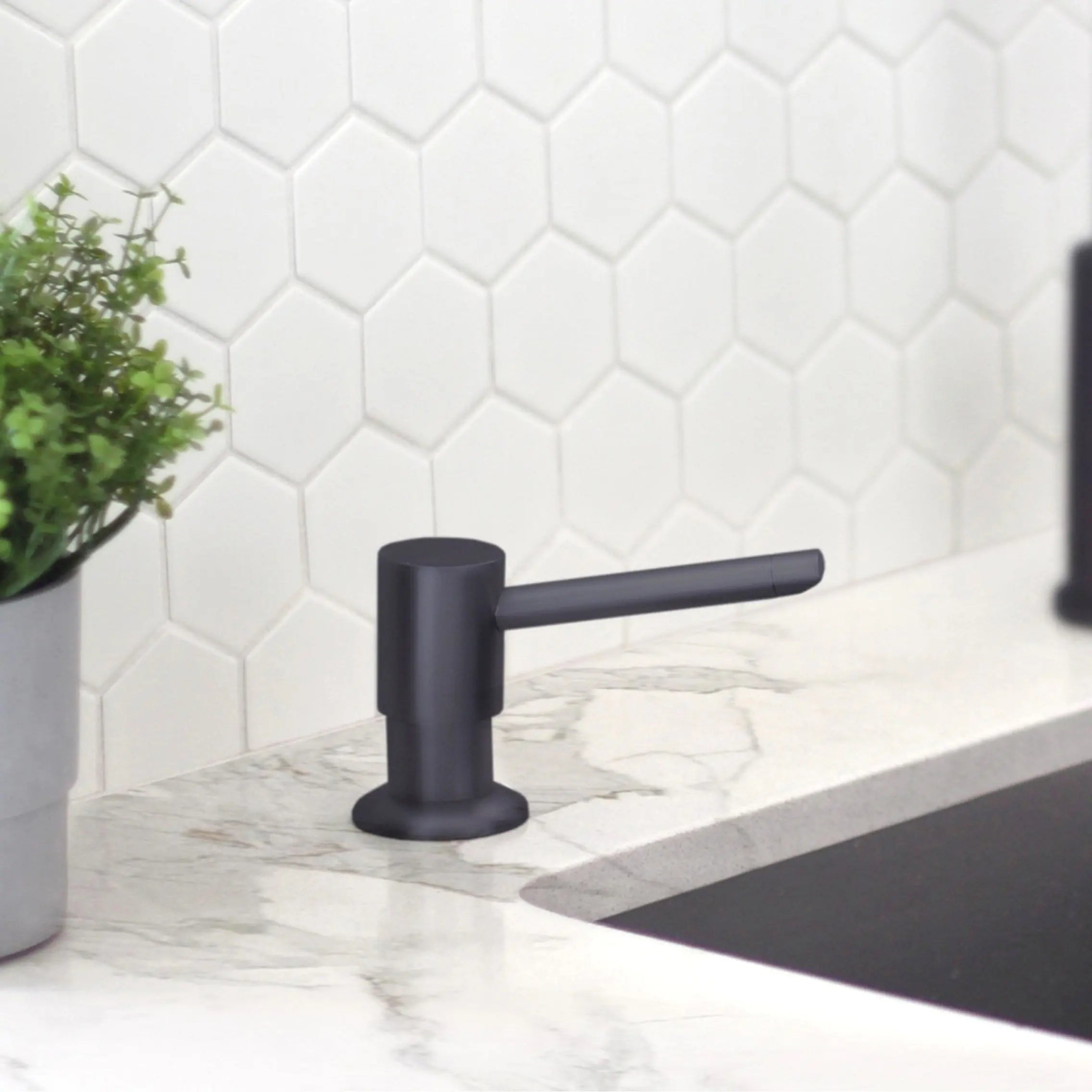 STYLISH Stainless Steel Soap Dispenser for Kitchen Sink. Pump Liquid Hand Lotion Dispenser S-01N - Plumbing Market