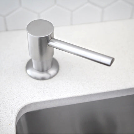 STYLISH Stainless Steel Soap Dispenser for Kitchen Sink. Pump Liquid Hand Lotion Dispenser S-01S - Plumbing Market