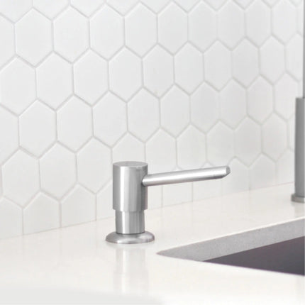 STYLISH Stainless Steel Soap Dispenser for Kitchen Sink. Pump Liquid Hand Lotion Dispenser S-01S - Plumbing Market